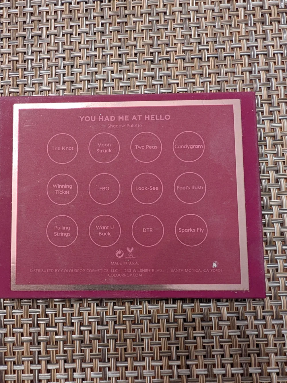 Colourpop Warm Rose & Bronze Eyeshadow Palette